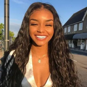 Glueless Natural Wave Wigs for Black Woman