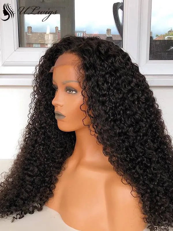 Glueless Thick 200% Density Curly 360 Lace Frontal Wig [ULWIGS36]