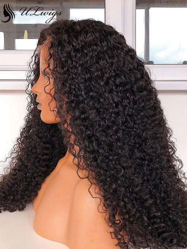 Glueless Thick 200% Density Curly 360 Lace Frontal Wig [ULWIGS36]