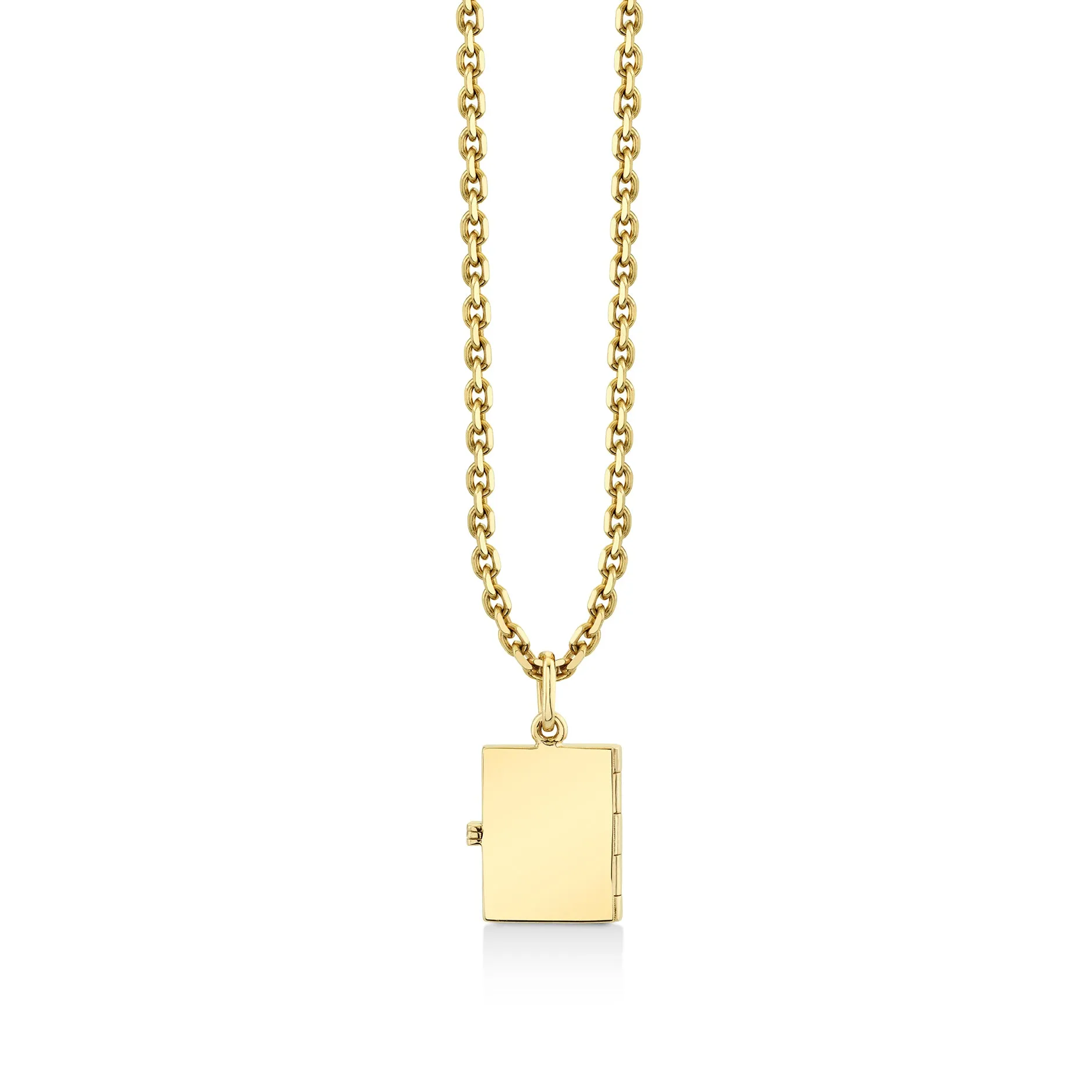 Gold & Diamond Heart Locket Charm