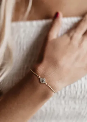 Gold Evil Eye Bracelet