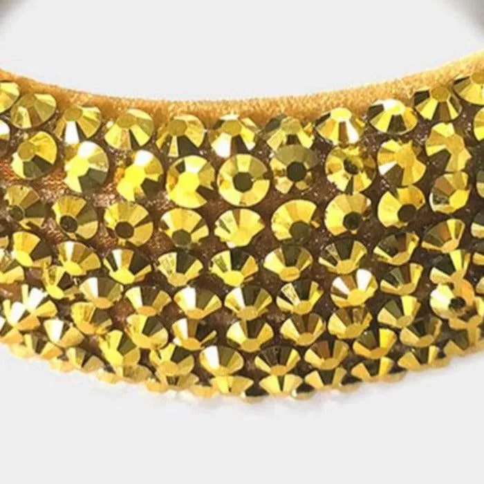 Gold Faceted Bead Padded Headband