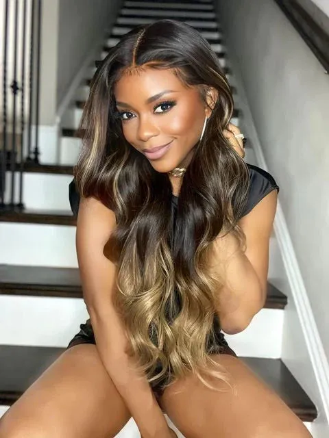 Gold Long Wig