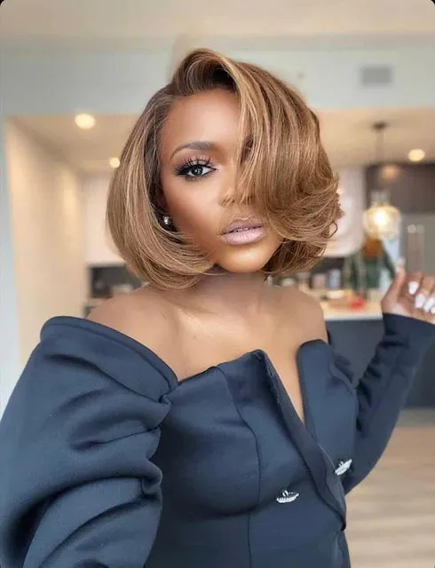Gold Medium length wig