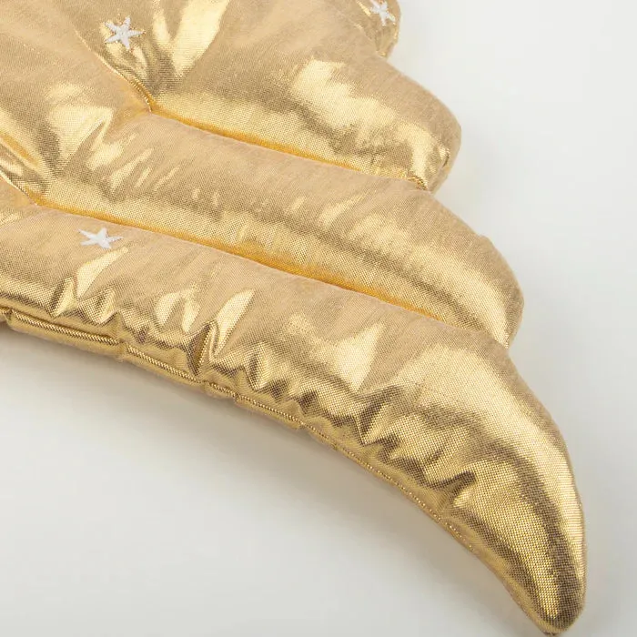 Gold Quilted Angel Wings and Headband Dress Up Set