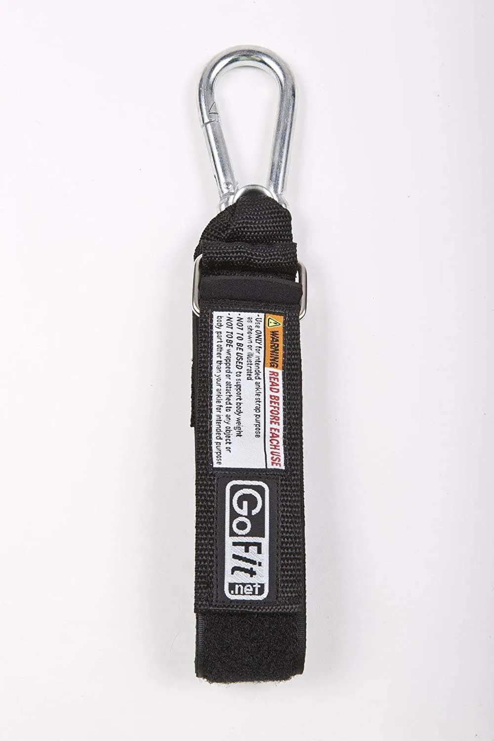 GOTFIT EXTREME TUBE/BAND ADJUSTABLE NEOPRENE ANKLE STRAP WITH CARABINER