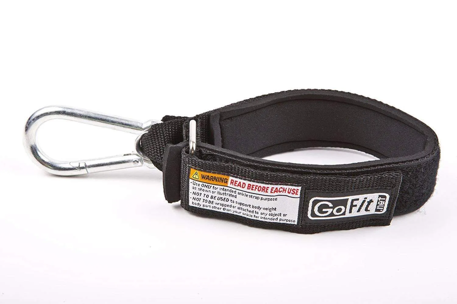 GOTFIT EXTREME TUBE/BAND ADJUSTABLE NEOPRENE ANKLE STRAP WITH CARABINER
