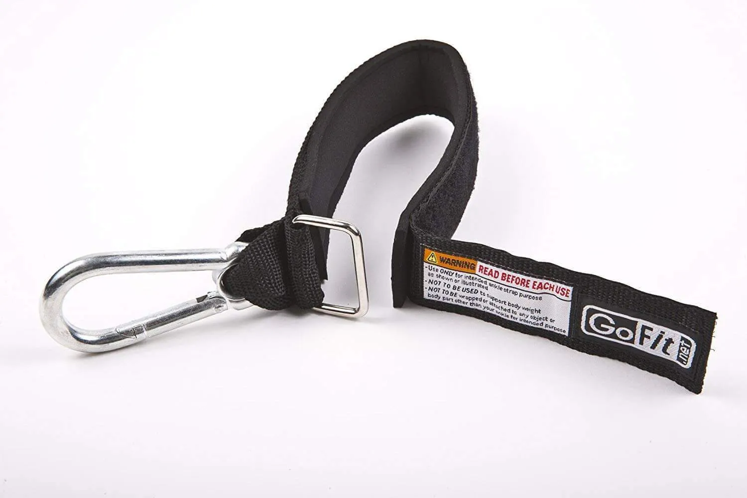GOTFIT EXTREME TUBE/BAND ADJUSTABLE NEOPRENE ANKLE STRAP WITH CARABINER