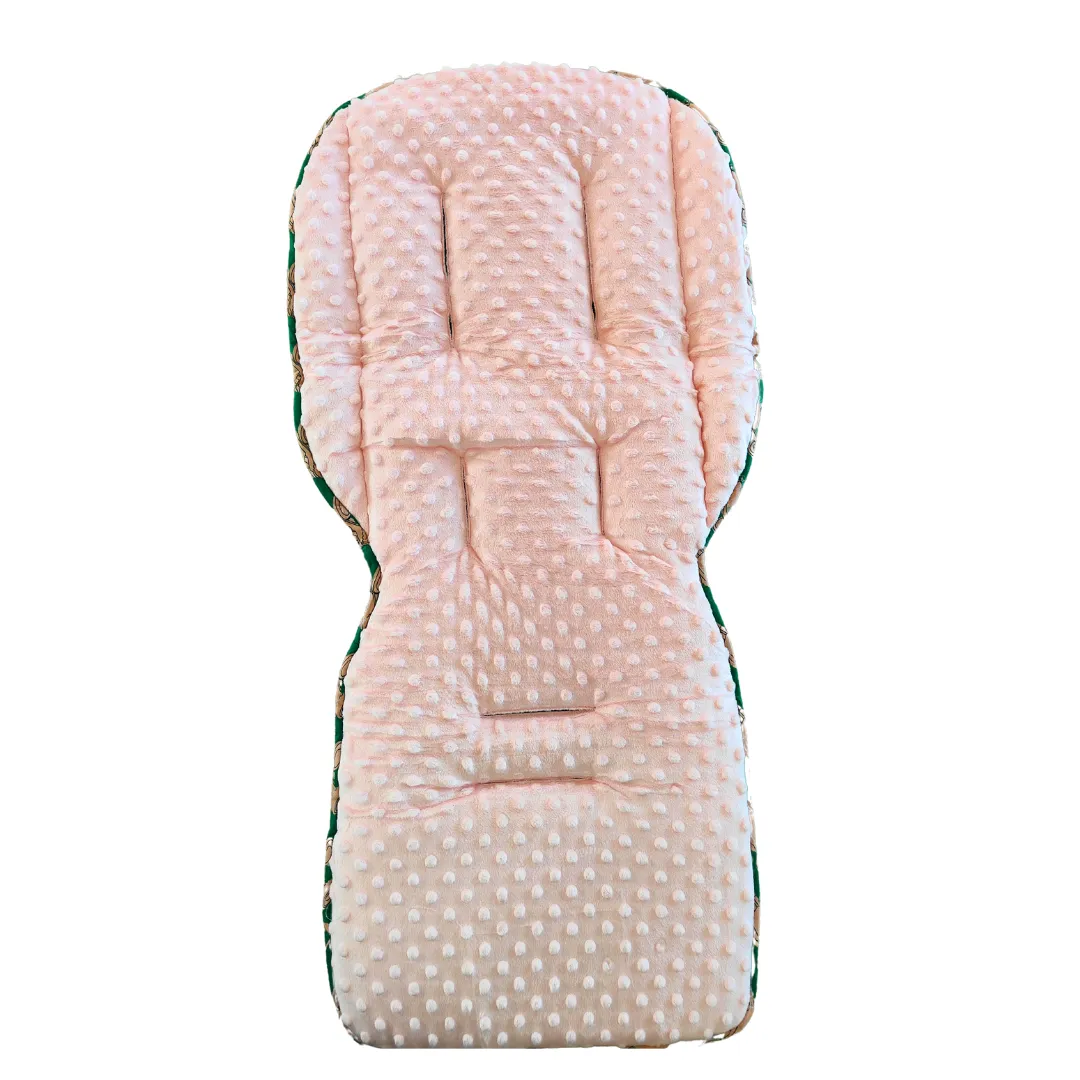 Green and Pink Tractor Stroller Set