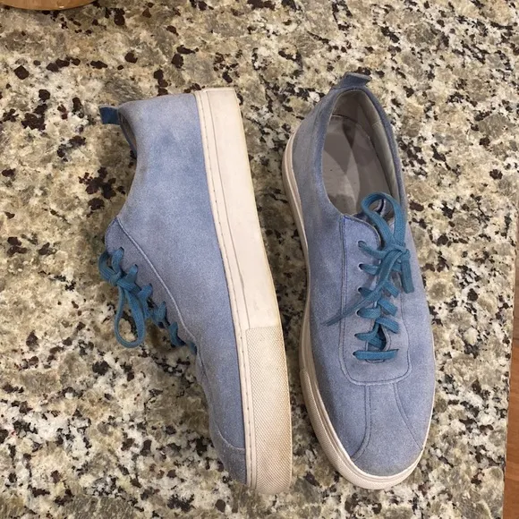 Grenson Sneaker 1 Nubuck Cupsole Trainers blue