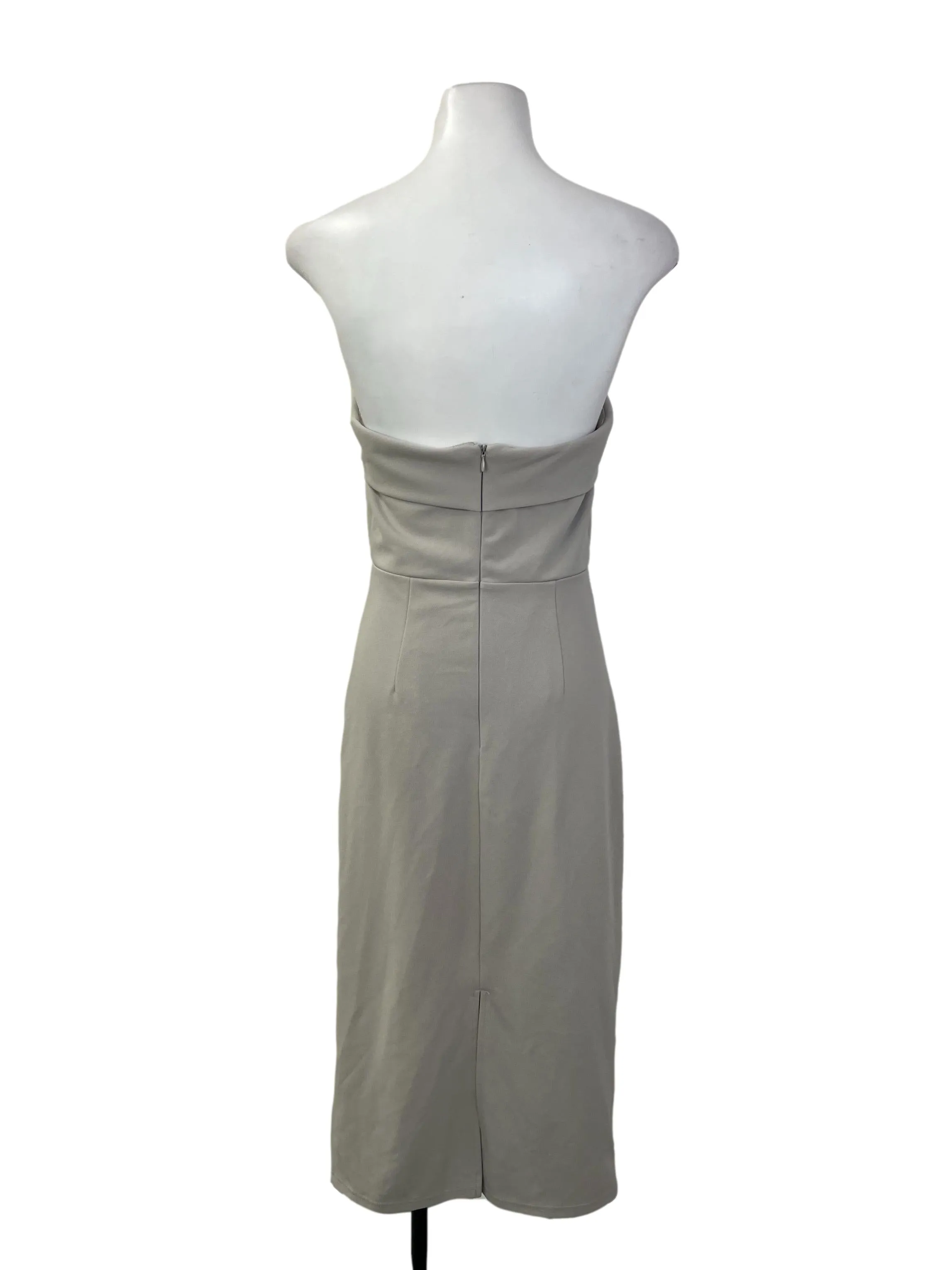 Grey Sleeveless Bodycon Dress