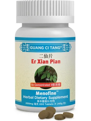 Guang Ci Tang, Er Xian Pian, Menofine, 200 mg, 200 ct