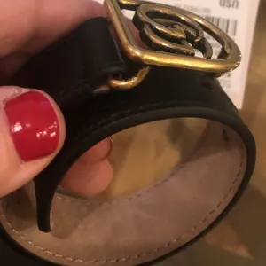 Gucci Leather GG Charm Bracelet in Black