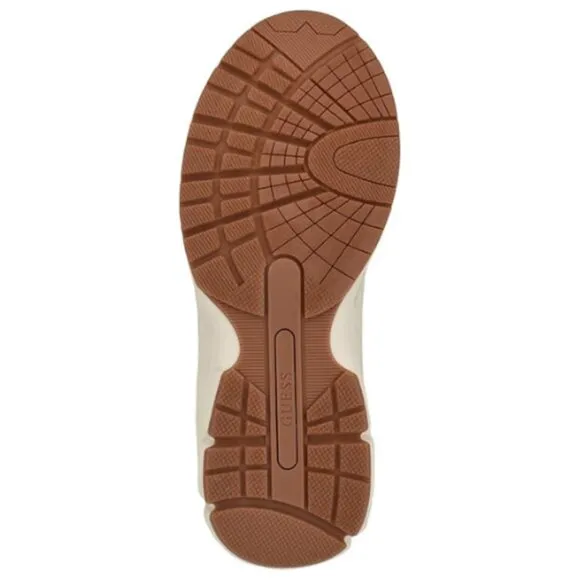 GUESS Men's Palak Memory Foam Insole Sneaker Ivory Multi