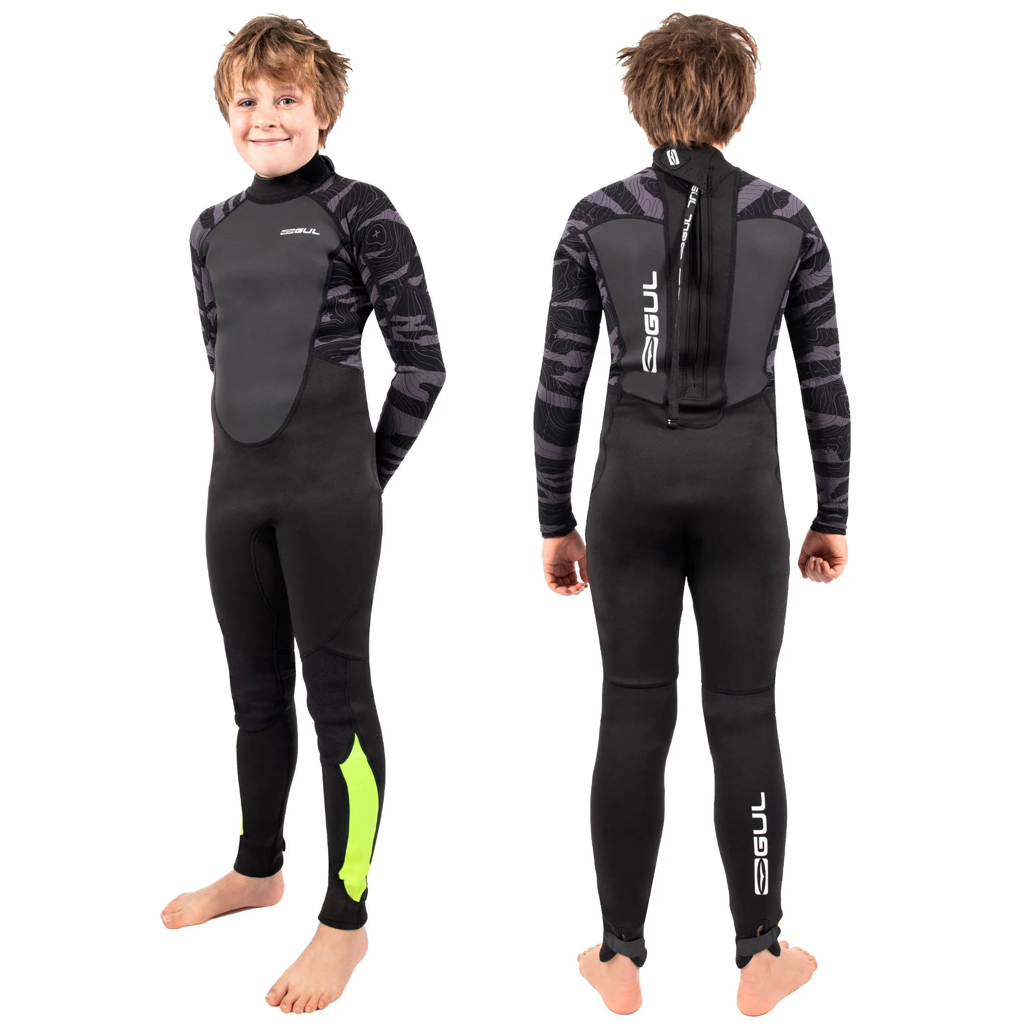 Gul Response 3/2mm Junior Wetsuit - Black Camo