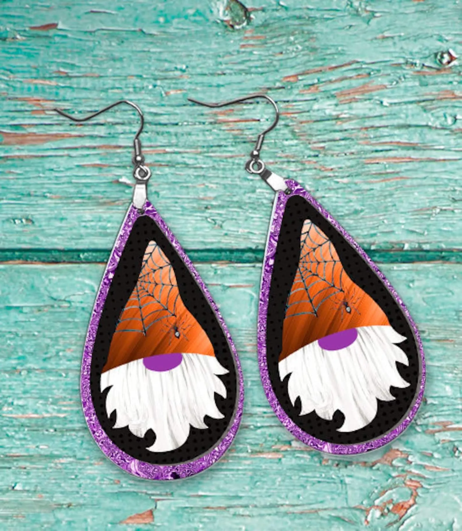 Halloween Gnome Earrings, Fall Earrings, Fall Gifts, Drop Earrings, Gnome Earrings, Fall Gifts