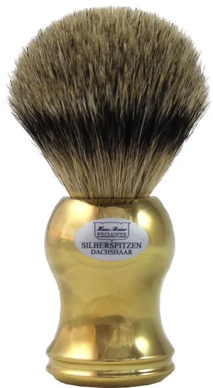 Hans Baier Exklusive Shaving Brush Plastic Gold-Colored