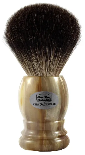 Hans Baier Exklusive Shaving Brush Plastic Horn