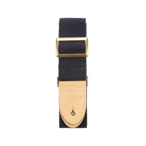Harmony Cotton Guitar Strap, Black