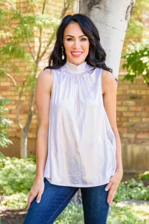 Hazel Blues® | Photo Opt Sleeveless Blouse