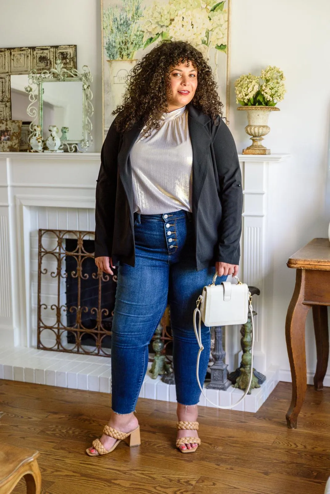 Hazel Blues® | Photo Opt Sleeveless Blouse