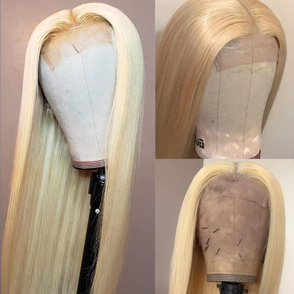 HD 613 Blonde Lace Front Human Hair Wigs|DragQueen Women Wigs