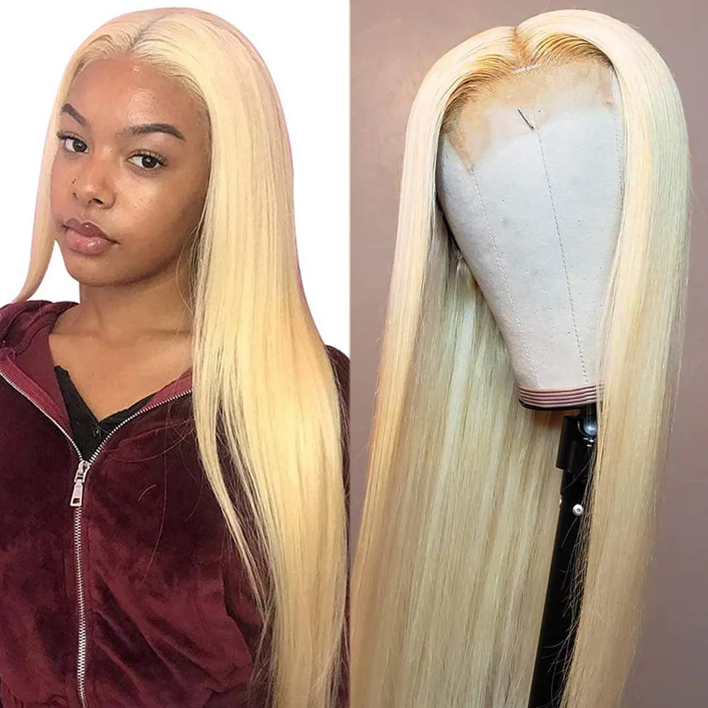 HD 613 Blonde Lace Front Human Hair Wigs|DragQueen Women Wigs
