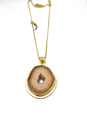 Heather Benjamin White Agate Necklace