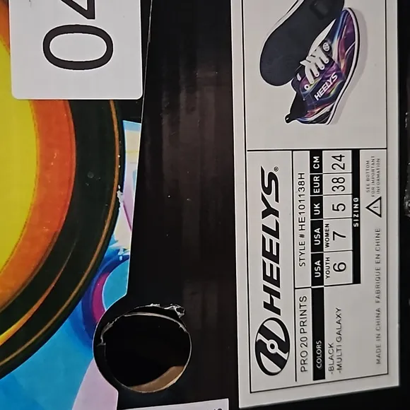 Heelys Multi Print Galaxy Wheeled Sneaker Shoe