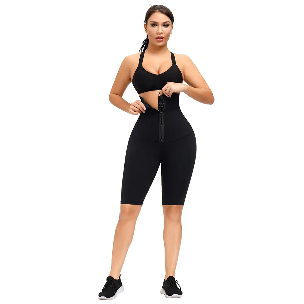 High Waist (Knee Length) Leggings | 3 Hook Closure