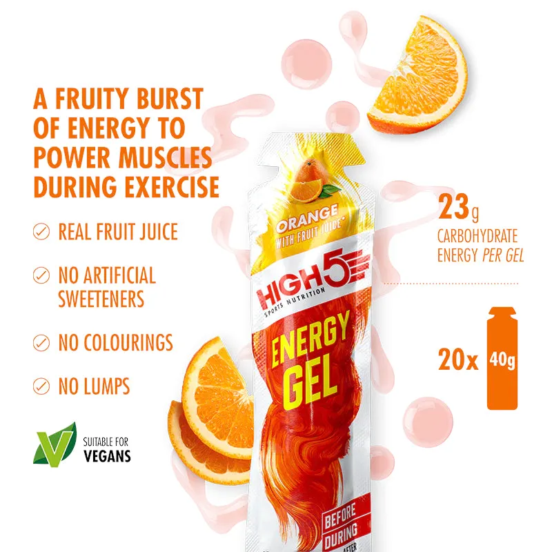 High5 Energy Gels - 20x 40g