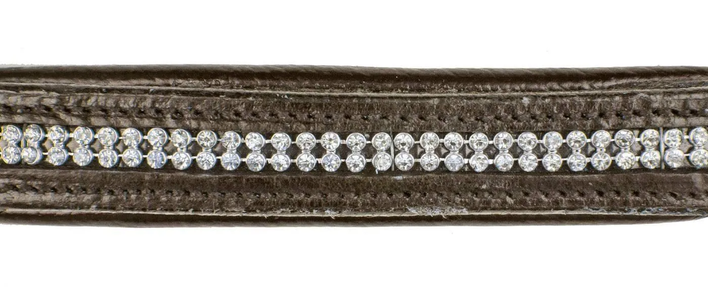 HKM Leather Head Collar Diamond