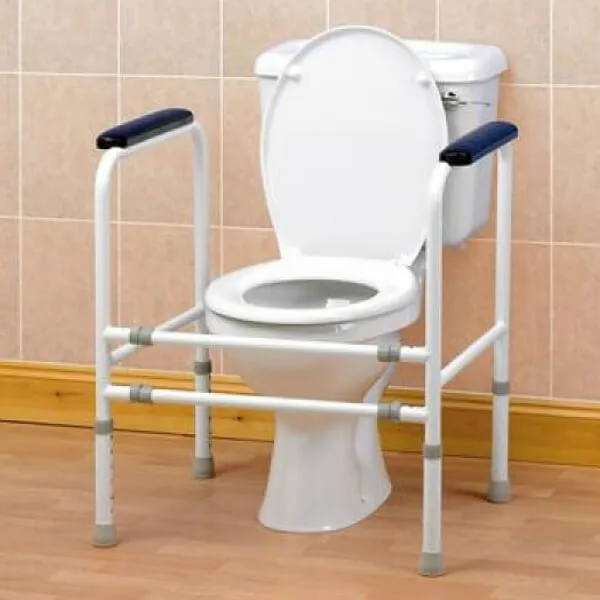 Homecraft Toilet Surround Frame Padded Armrests Adjustable