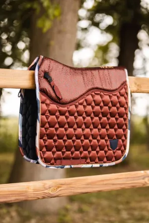 Horze Terrazzo Dressage Saddle Pad Dark Red