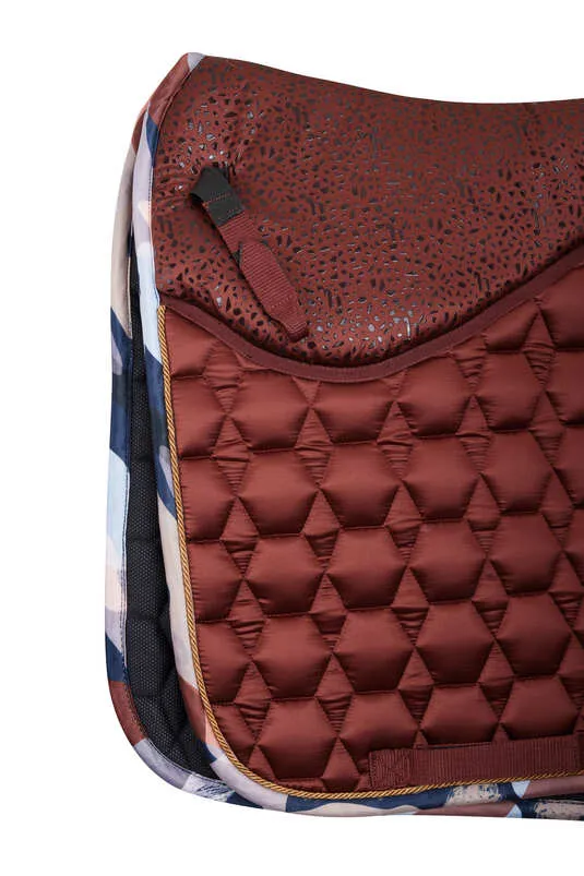 Horze Terrazzo Dressage Saddle Pad Dark Red