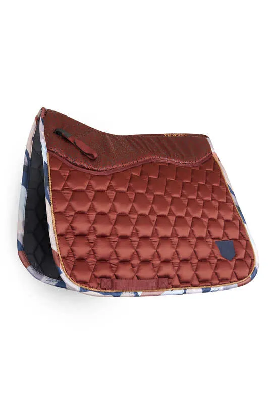 Horze Terrazzo Dressage Saddle Pad Dark Red