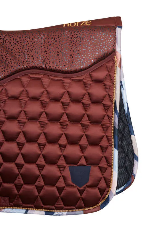 Horze Terrazzo Dressage Saddle Pad Dark Red
