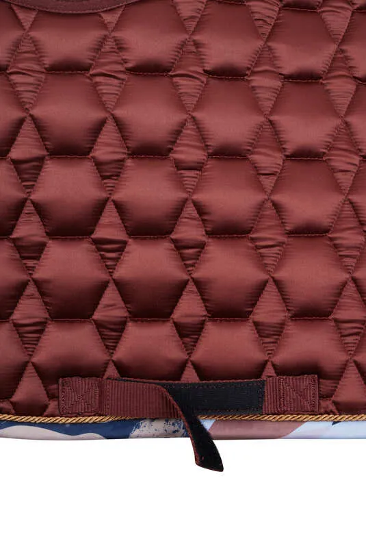 Horze Terrazzo Dressage Saddle Pad Dark Red