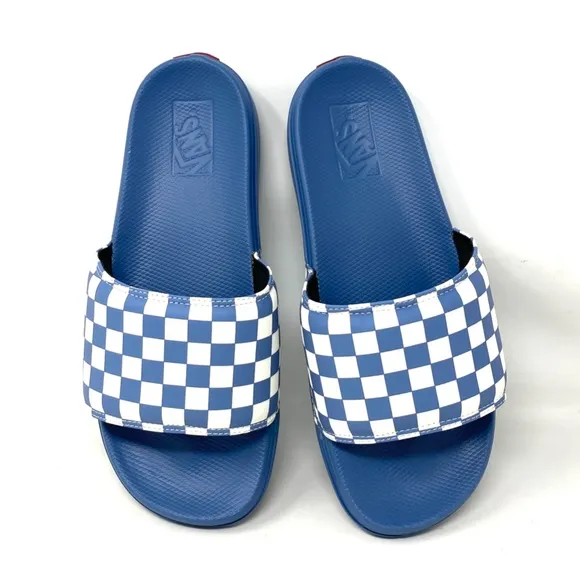 🔥HOT SALE🔥VANS La Costa Slide On Men’s Size Check Blue White VN0A5HF5ZR8