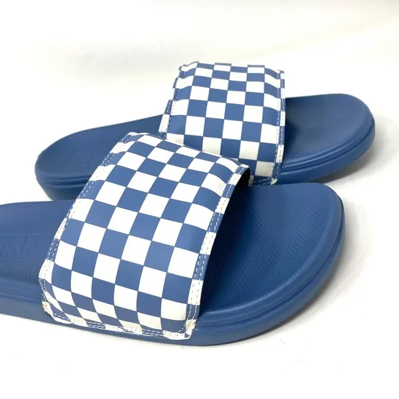 🔥HOT SALE🔥VANS La Costa Slide On Men’s Size Check Blue White VN0A5HF5ZR8