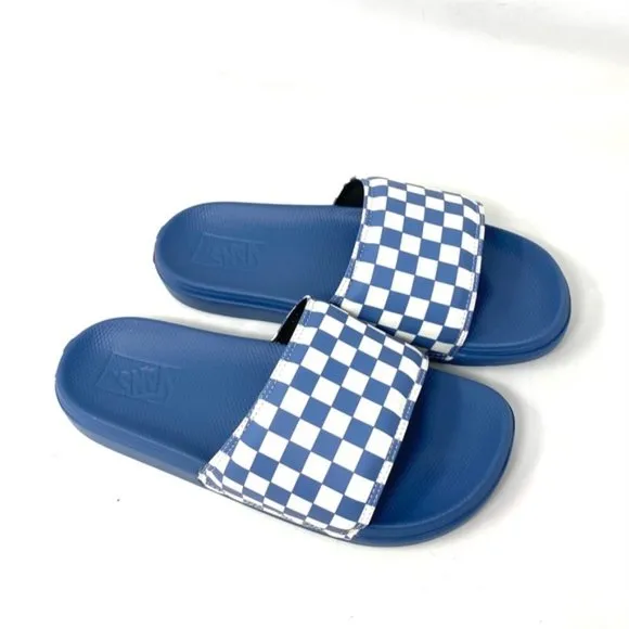 🔥HOT SALE🔥VANS La Costa Slide On Men’s Size Check Blue White VN0A5HF5ZR8