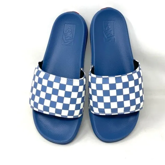 🔥HOT SALE🔥VANS La Costa Slide On Men’s Size Check Blue White VN0A5HF5ZR8
