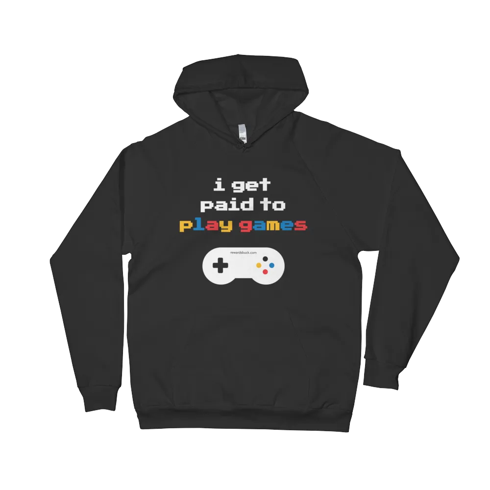 I Get Paid to Play Games Fleece Hoodie