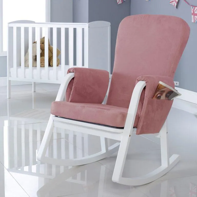 Ickle Bubba Dursley Rocking Chair - Blush Pink