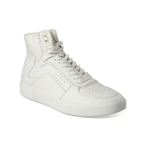 INC Mens White Perforated Keanu Round Toe Platform Lace-Up Sneakers Shoes 10 M