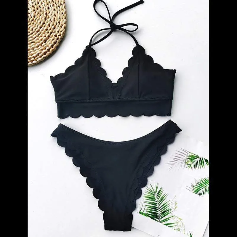 Indigo Scallop Bikini