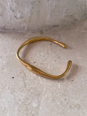 Isla Cuff Bangle Gold