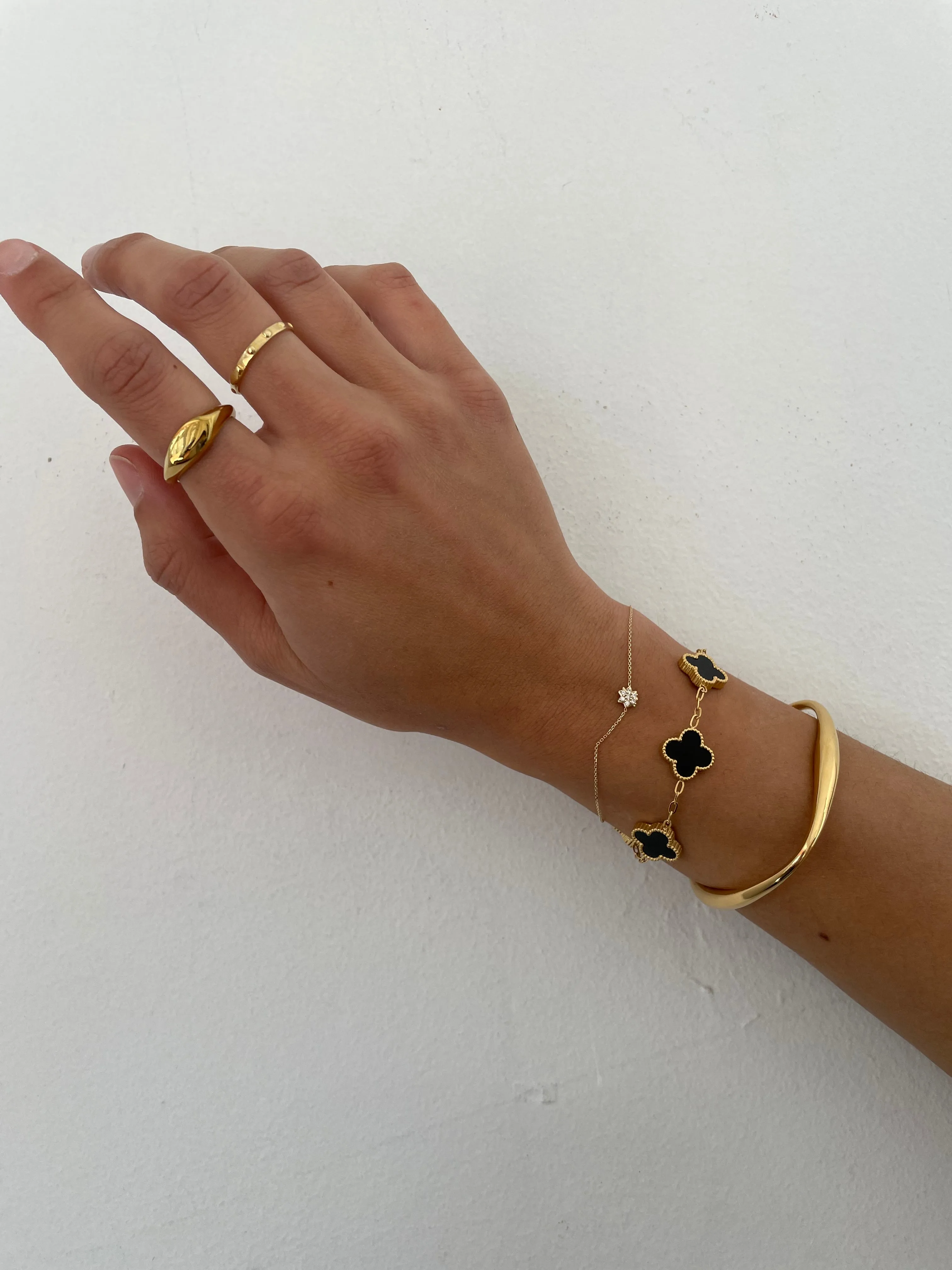 Isla Cuff Bangle Gold