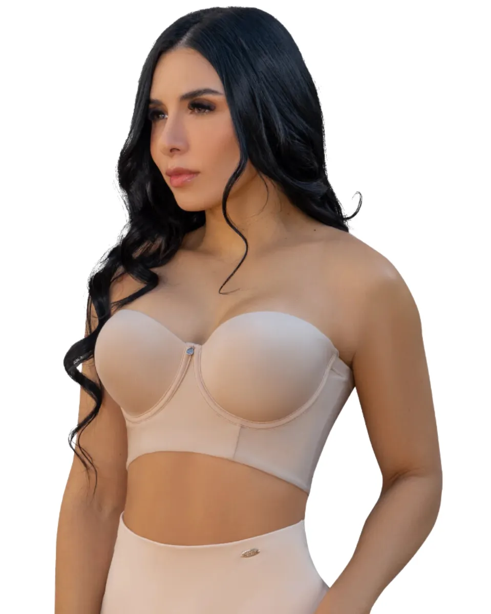 Jackie London Strapless Back Coverage Bra