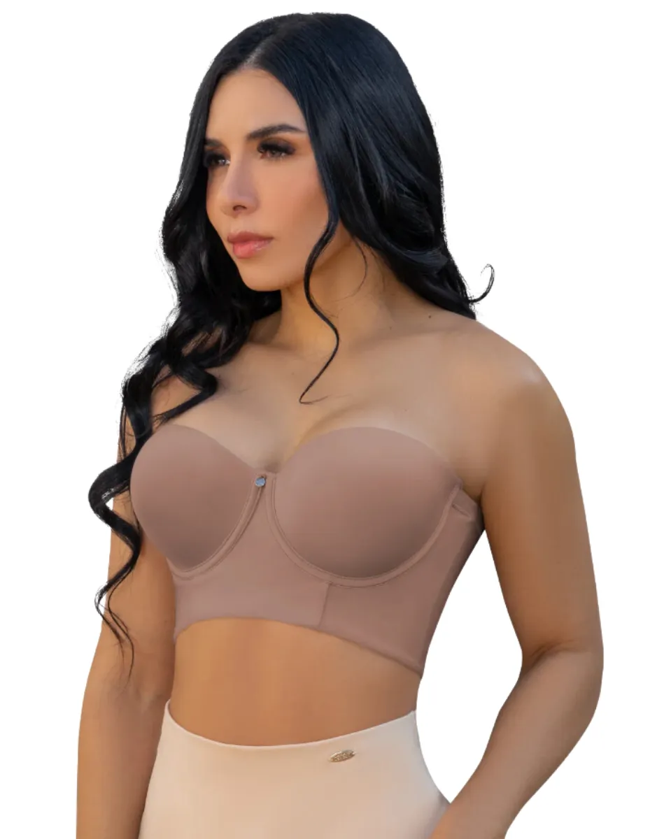Jackie London Strapless Back Coverage Bra